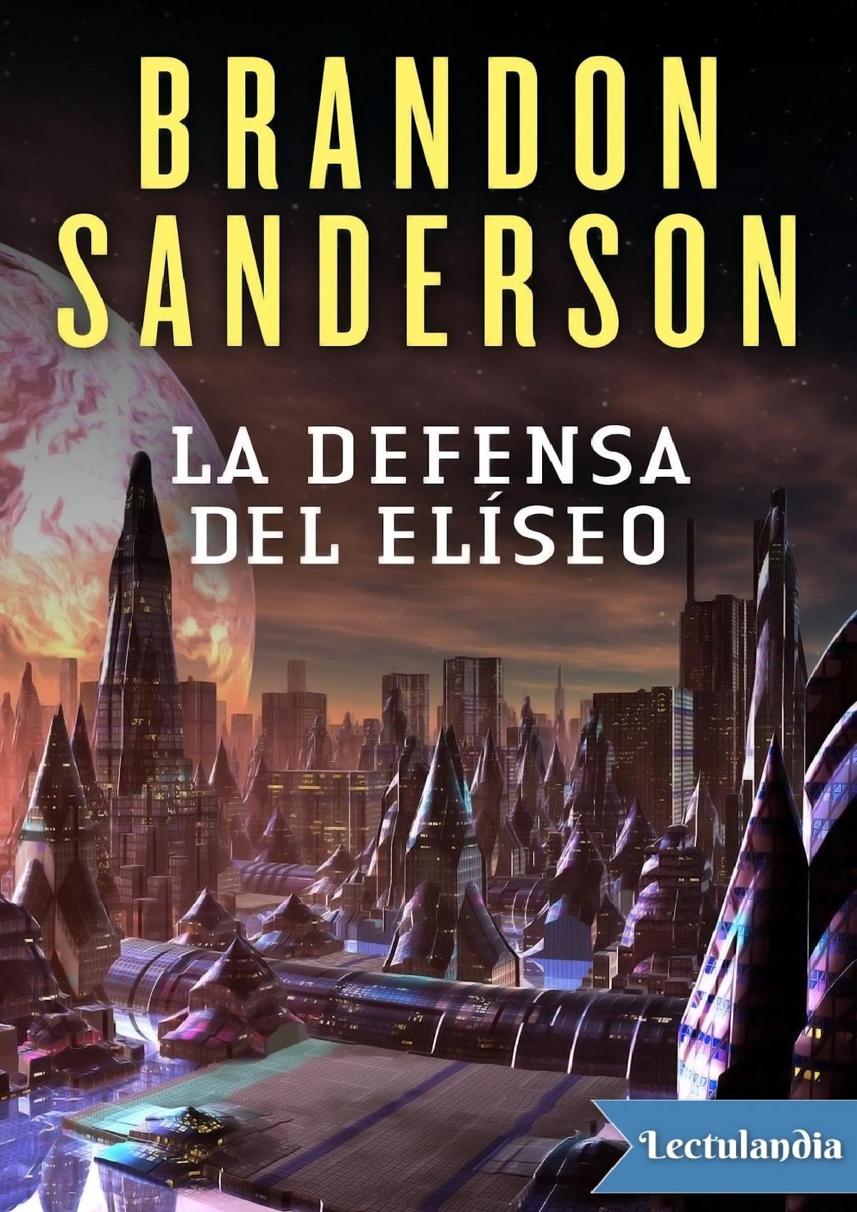 La defensa del Elíseo (Trad. Manu Viciano) de Brandon Sanderson, portada del libro