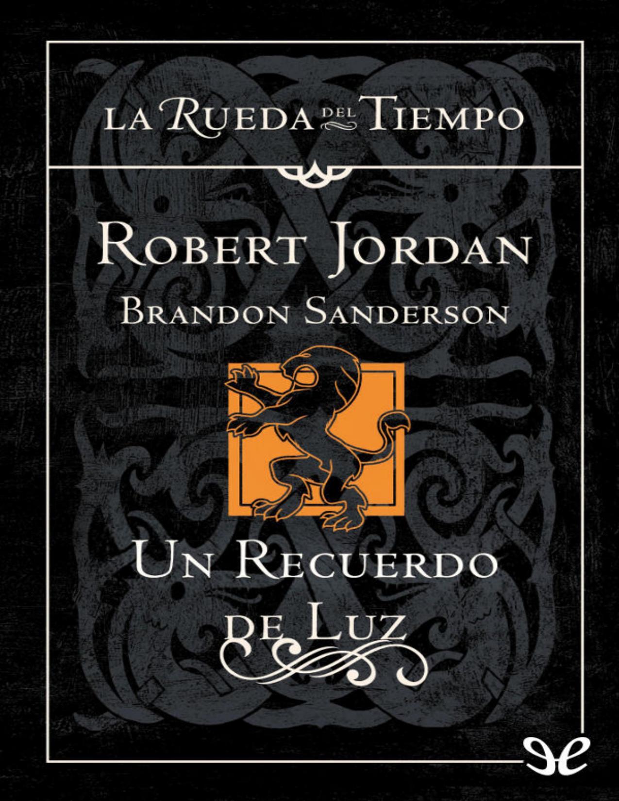 Un recuerdo de luz de Brandon Sanderson, portada del libro
