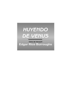 Portada de Huyendo de Venus
