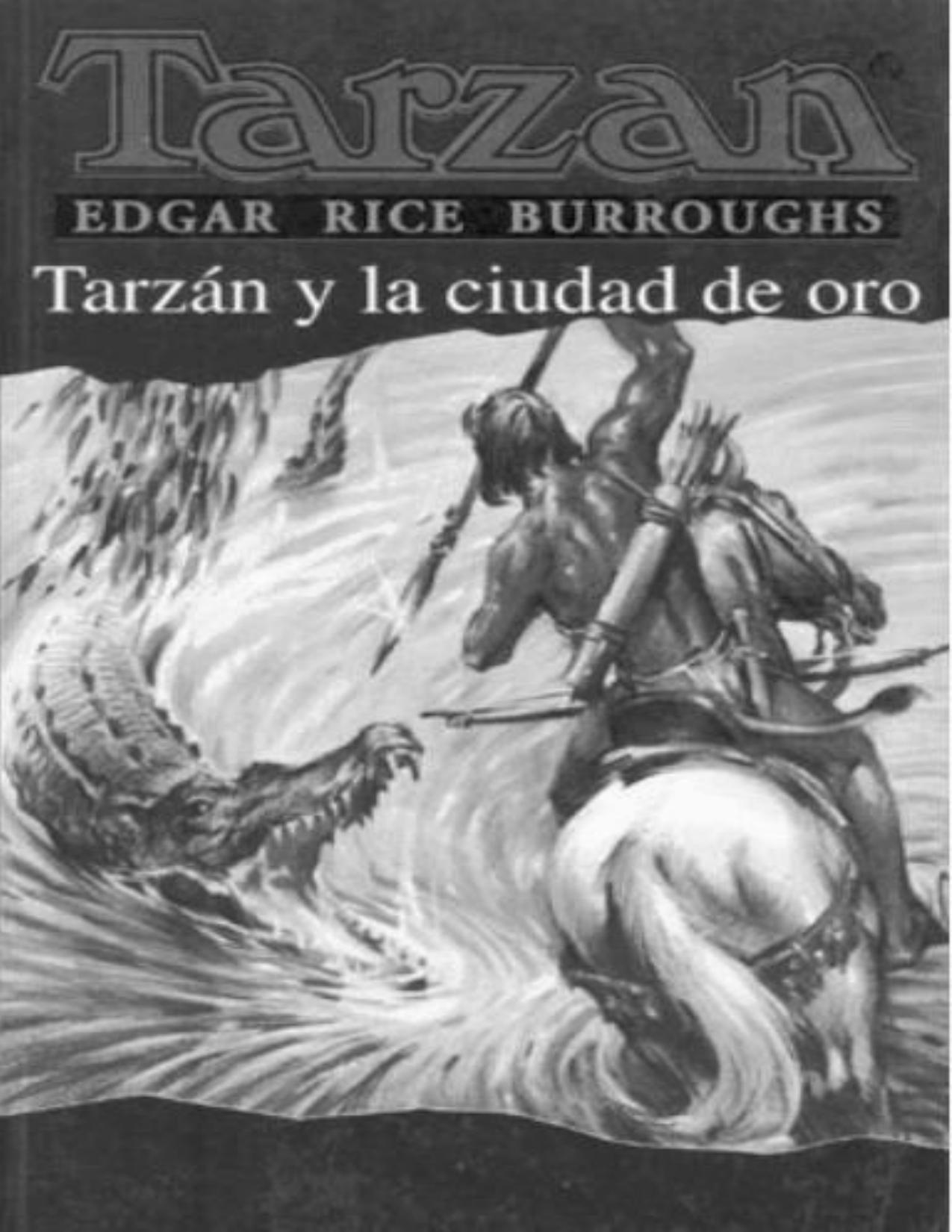 Tarzan y la ciudad de oro de Edgar Rice Burroughs, portada del libro