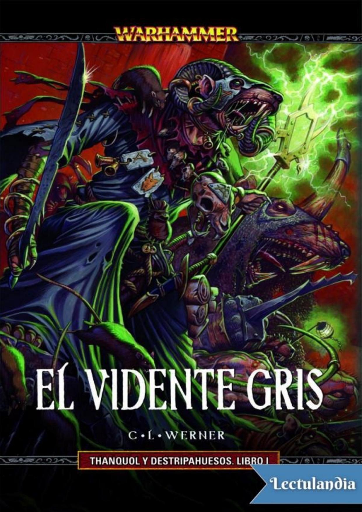El vidente gris de C. L. Werner, portada del libro