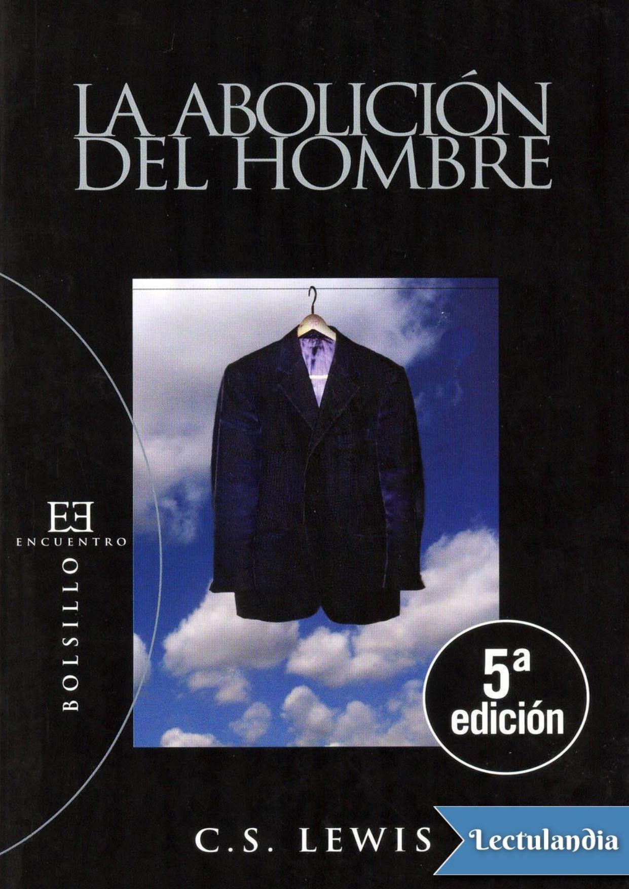 La abolición del hombre de C. S. Lewis, portada del libro