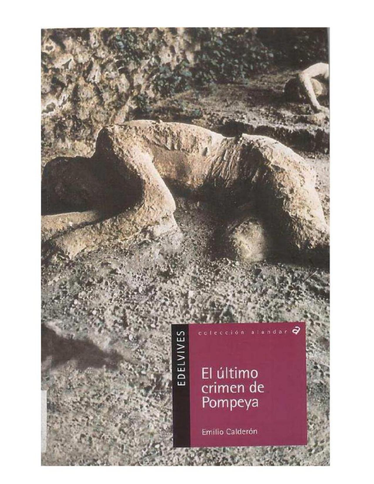 El último crimen de Pompeya de Emilio Calderón, portada del libro