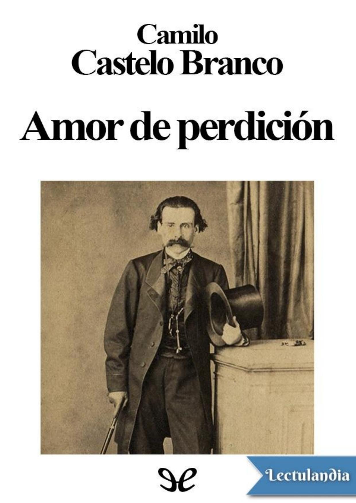 Amor de perdición de Camilo Castelo Branco, portada del libro