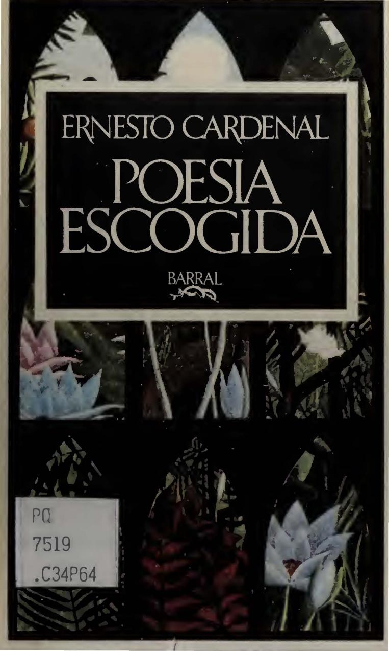 Poesía escogida de Ernesto Cardenal, portada del libro