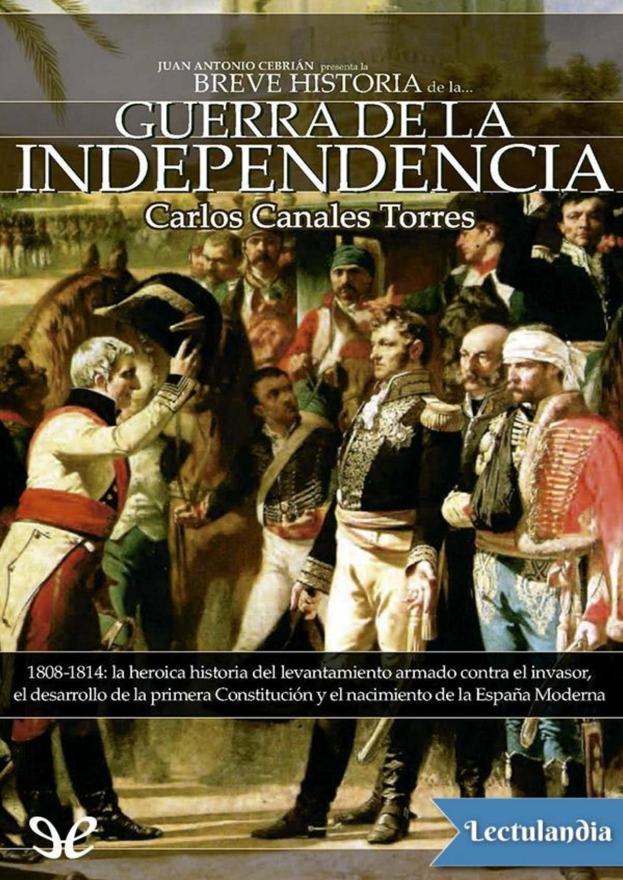 Breve historia de la Guerra de la Independencia de Carlos Canales Torres, portada del libro