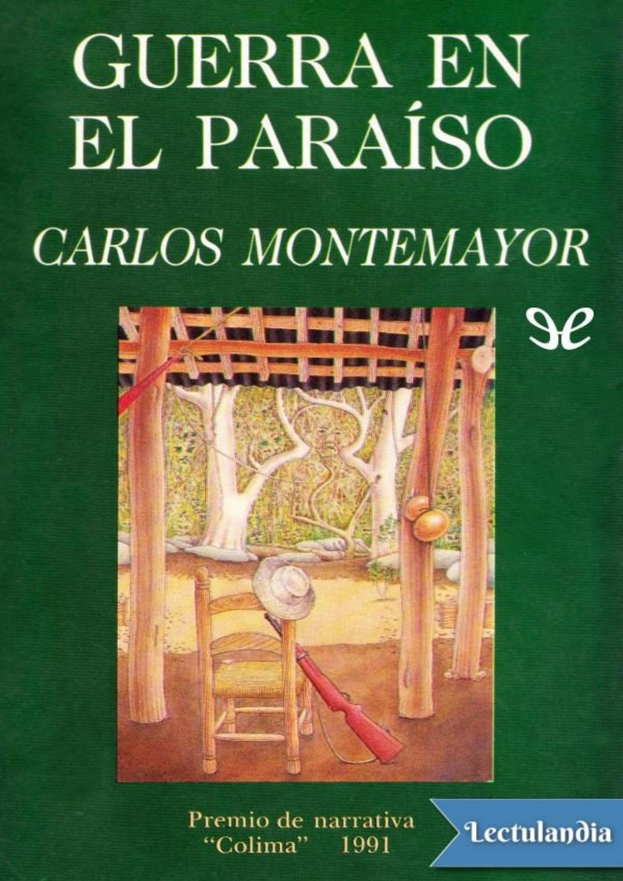 Guerra en el paraíso de Carlos Montemayor, portada del libro