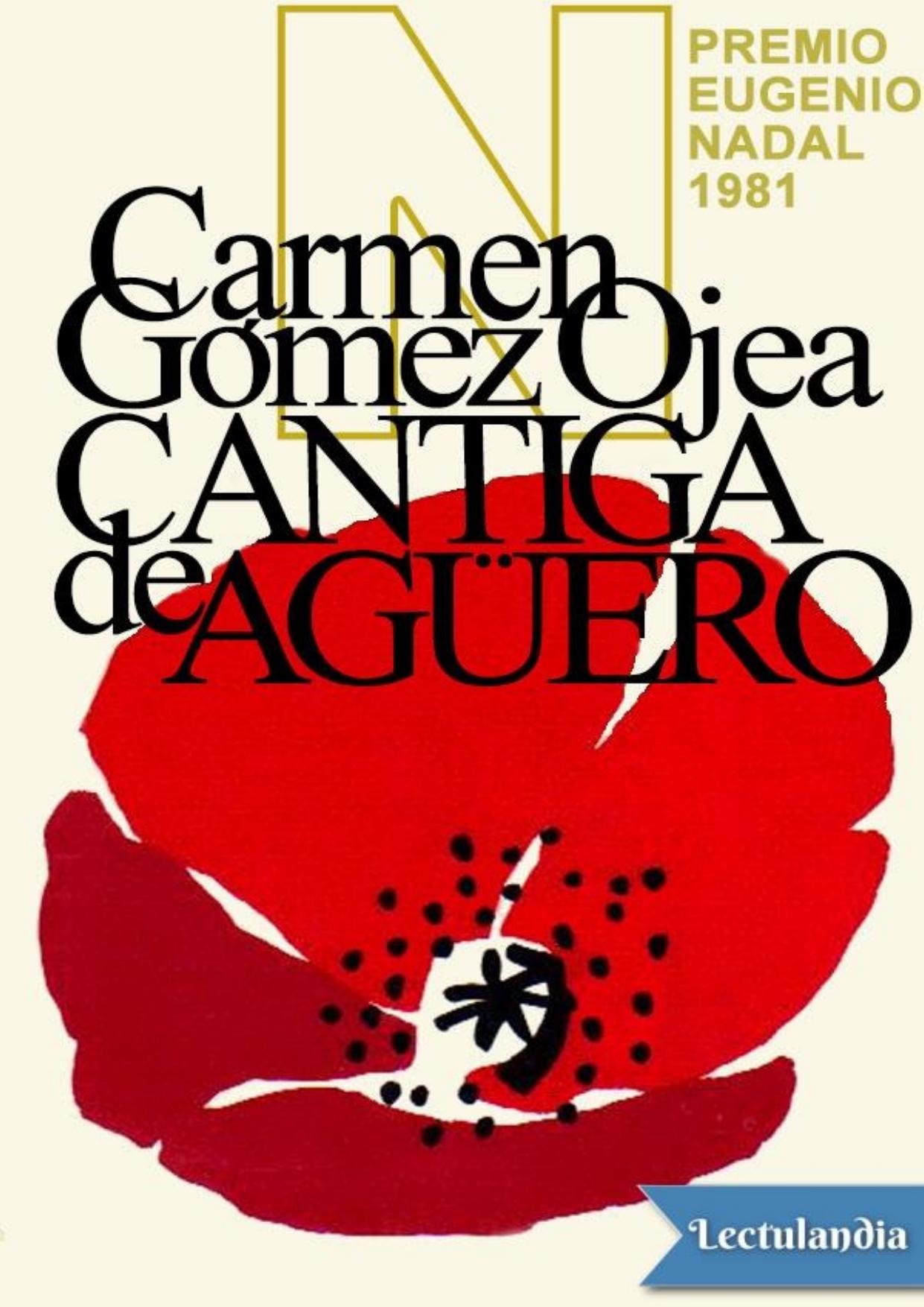 Cantiga de Agüero de Carmen Gomez Ojea, portada del libro