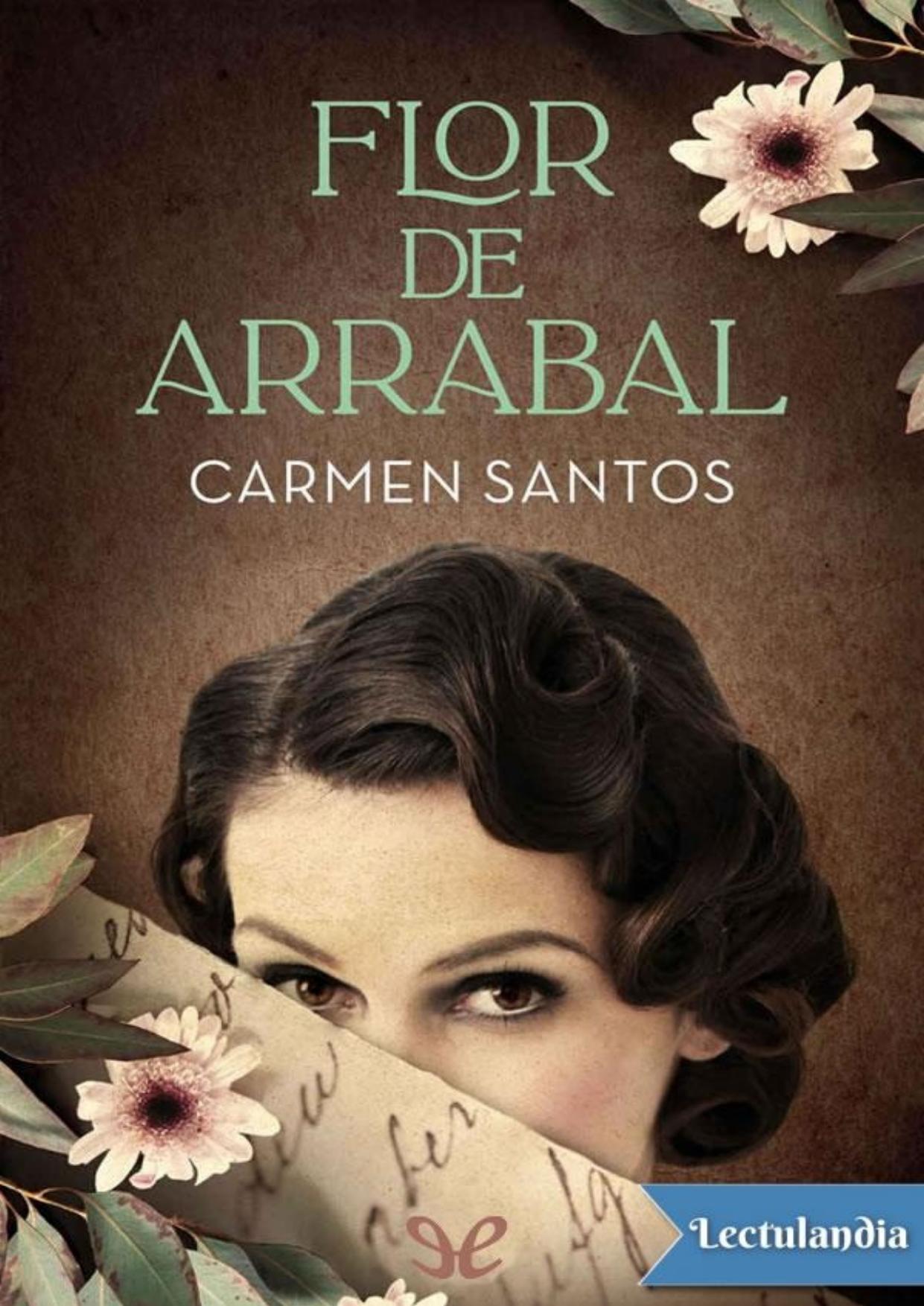 Flor de arrabal de Carmen Santos, portada del libro