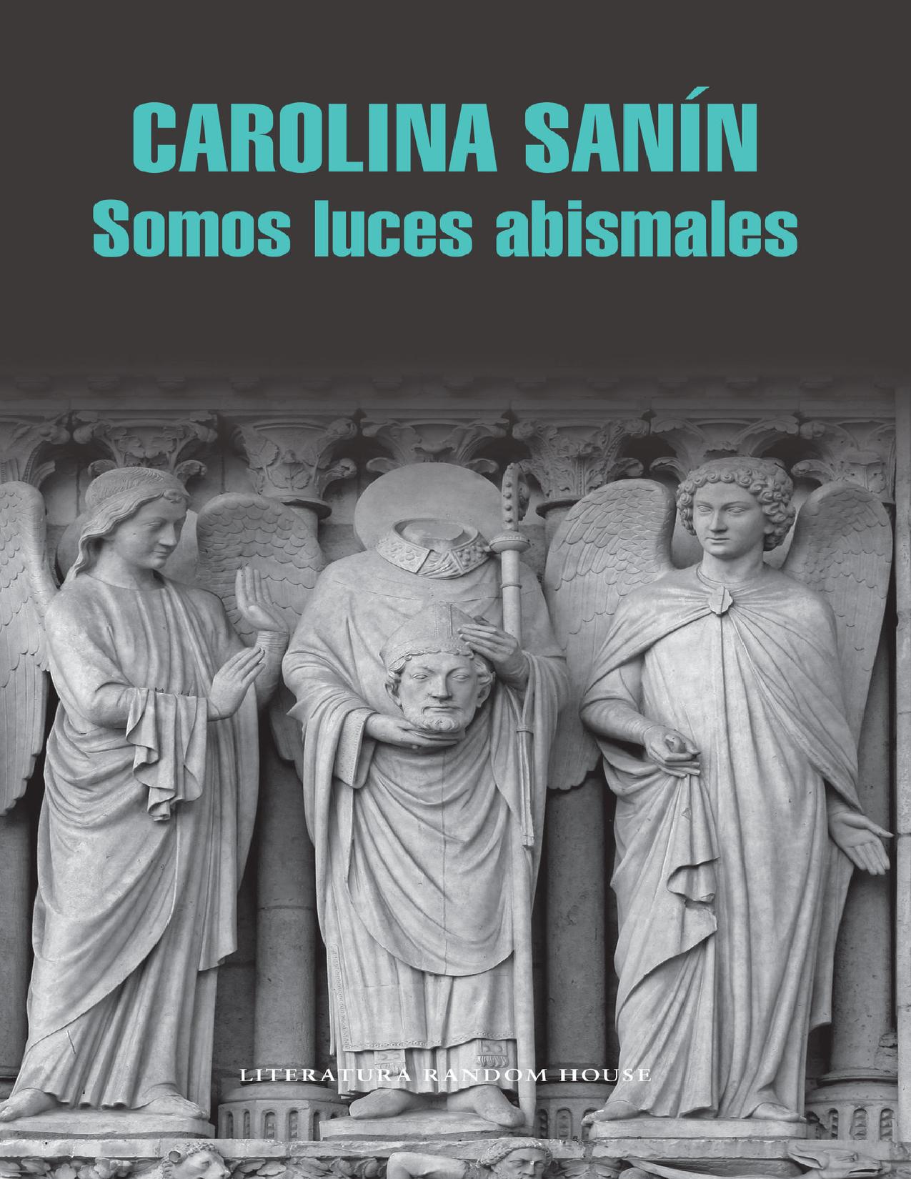 Somos luces abismales de Carolina Sanin, portada del libro
