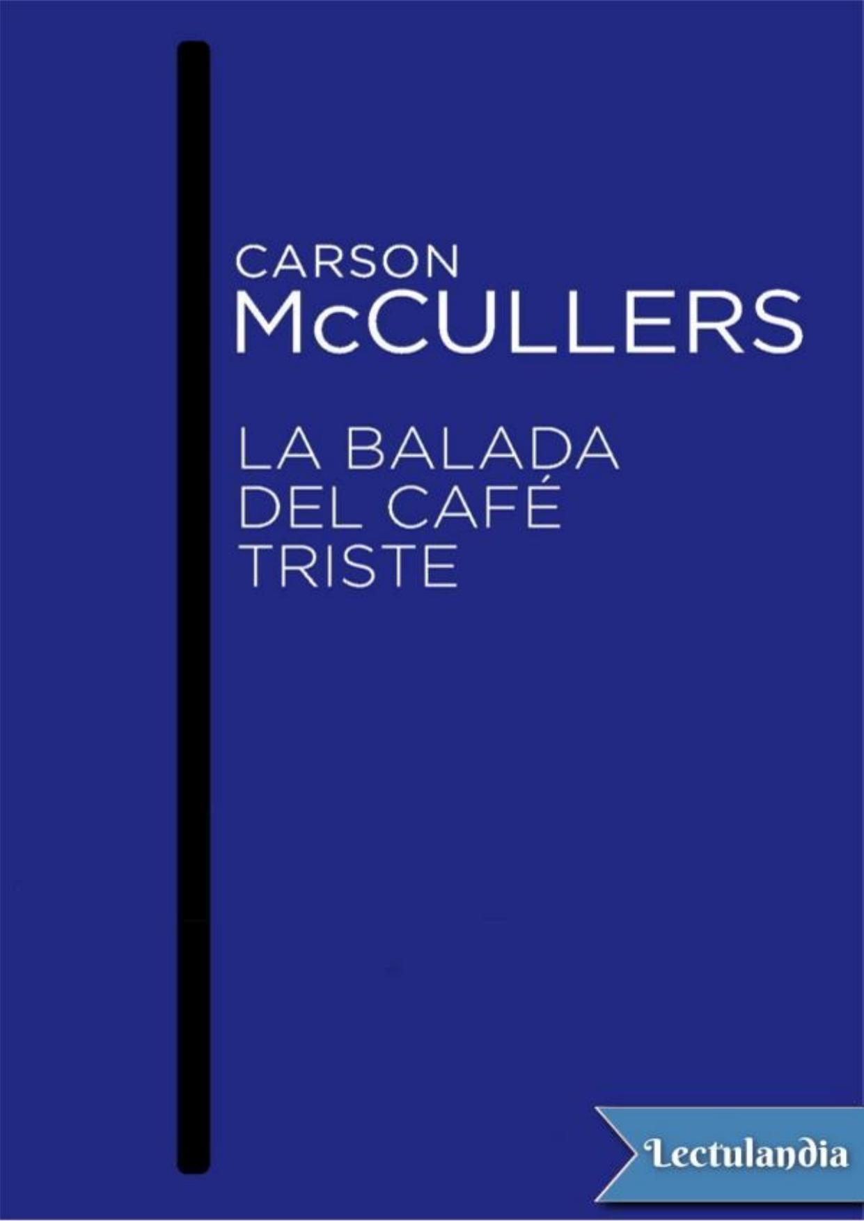 La balada del café triste de Carson McCullers, portada del libro