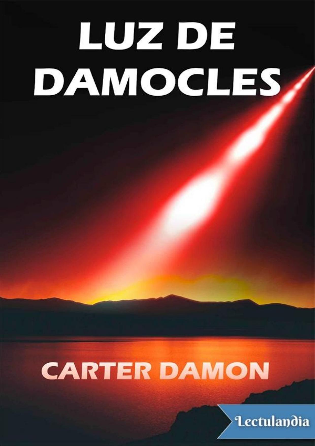 Luz de Damocles de Carter Damon, portada del libro