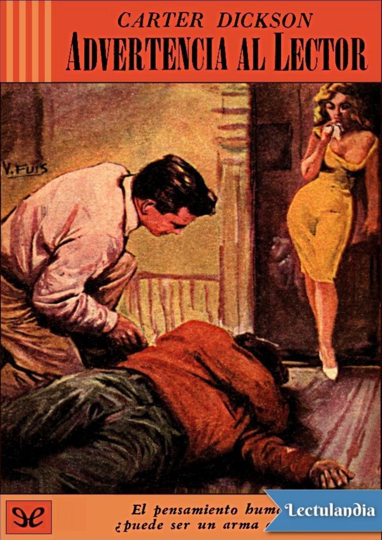 Advertencia al lector de Carter Dickson, portada del libro