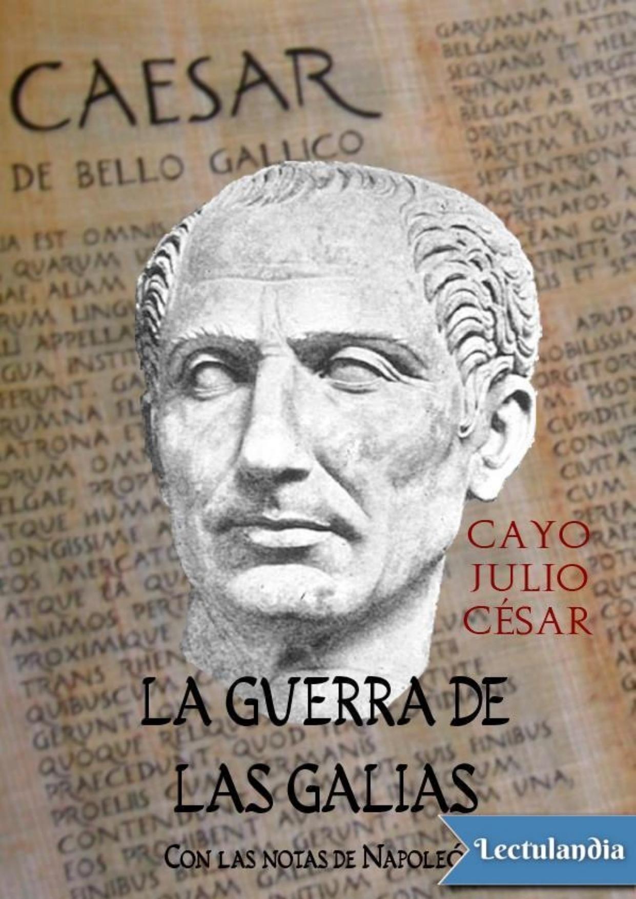 La guerra de las Galias de Cayo Julio César, portada del libro