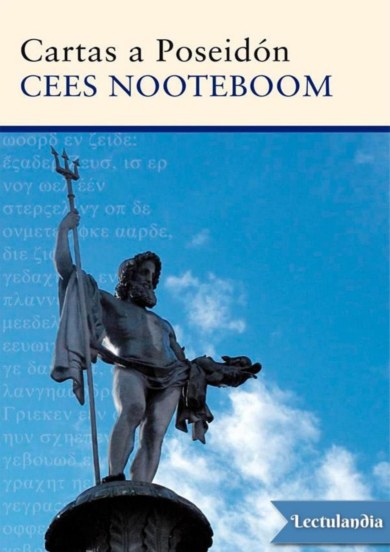 Cartas a Poseidón de Cees Nooteboom, portada del libro