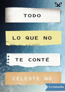 Portada de Todo lo que no te conté
