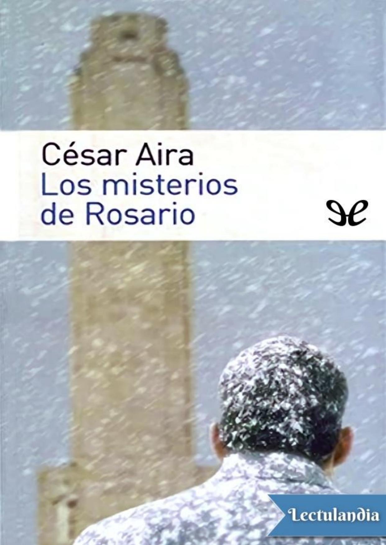 Los misterios de Rosario de César Aira, portada del libro