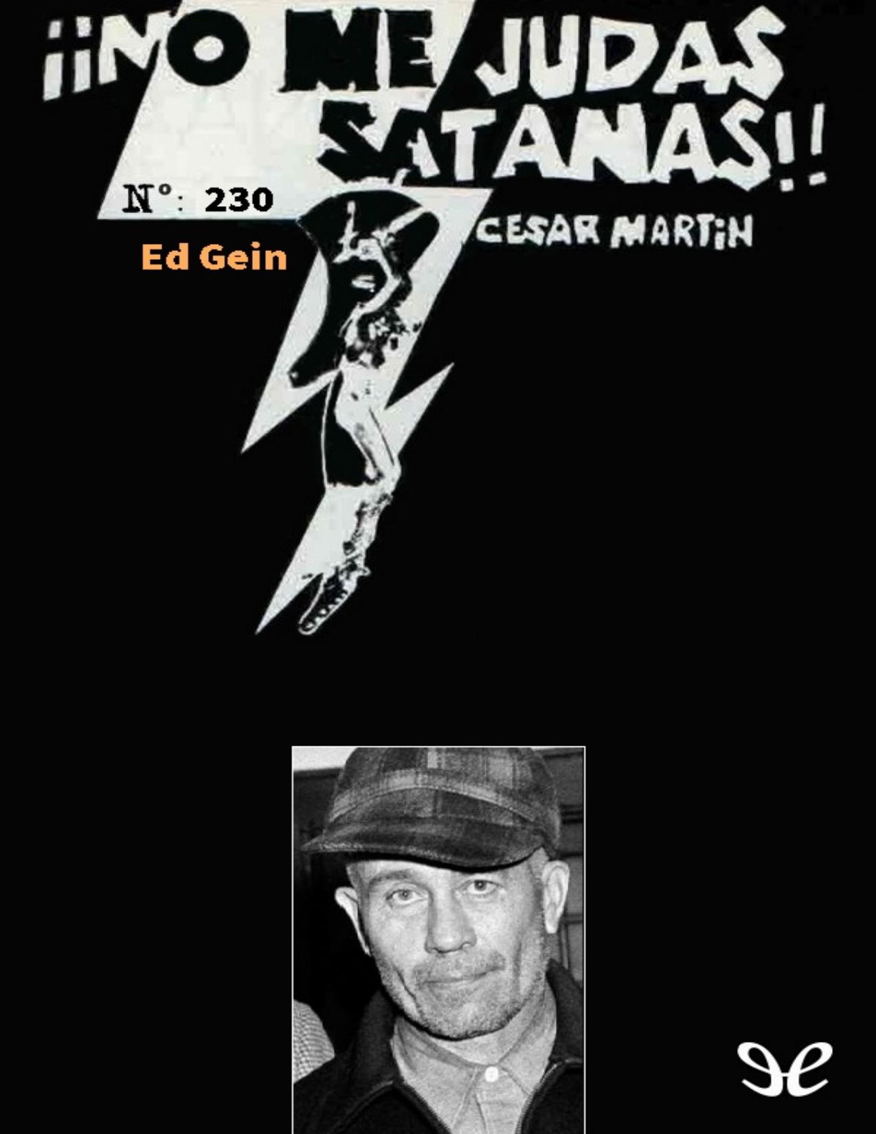 Ed Gein de César Martín, portada del libro