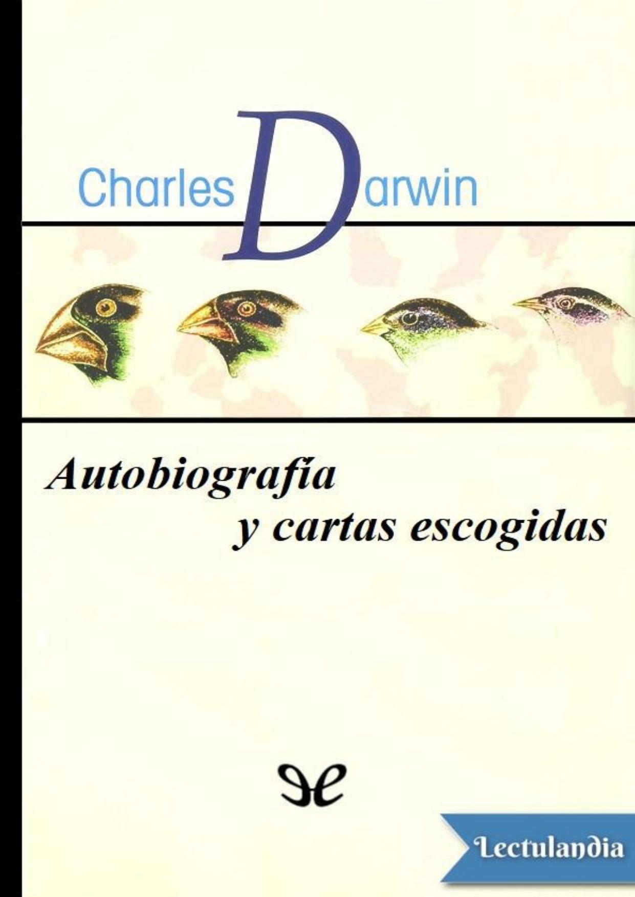 Autobiografía y cartas escogidas de Charles Darwin, portada del libro