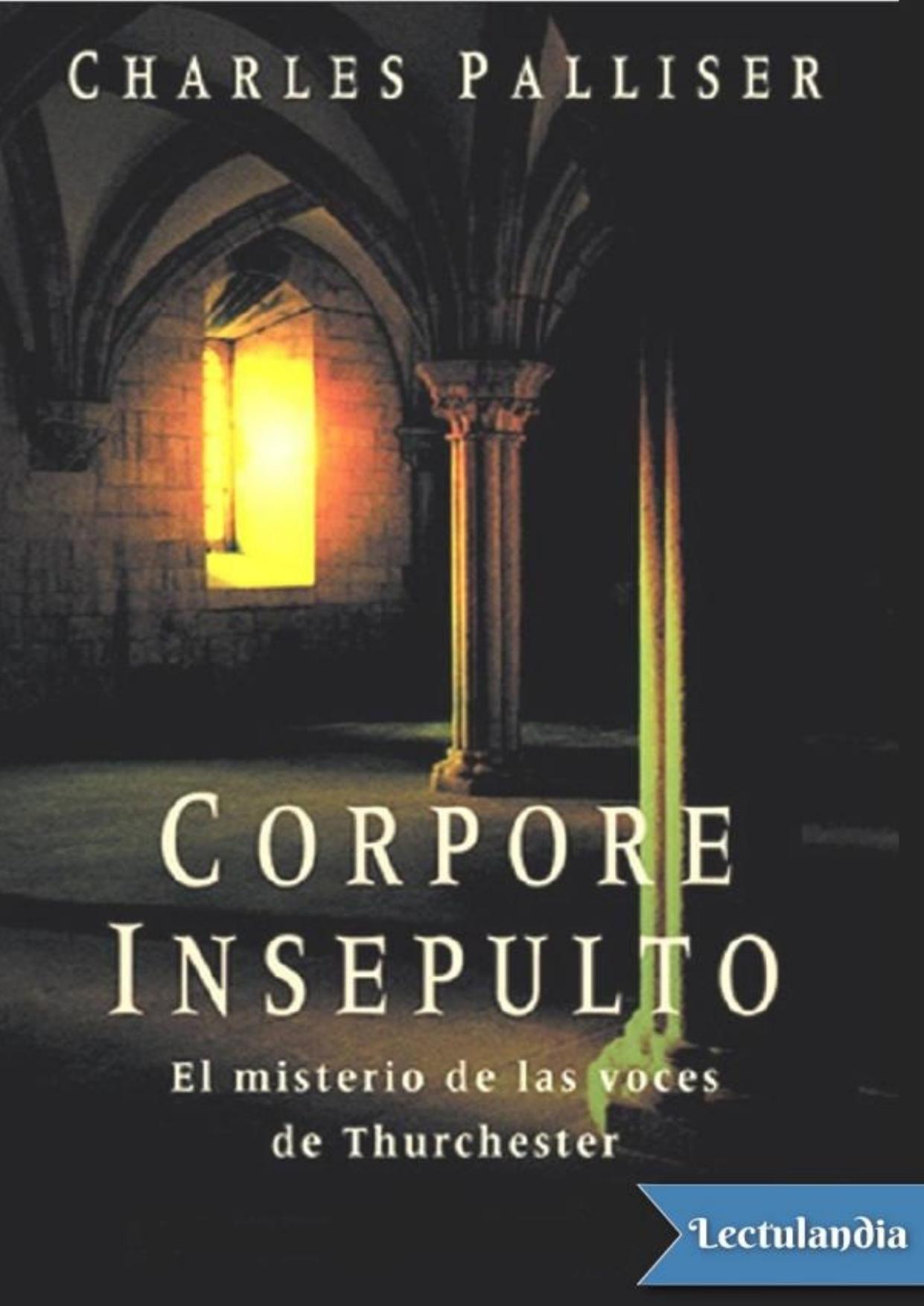 Corpore insepulto de Charles Palliser, portada del libro