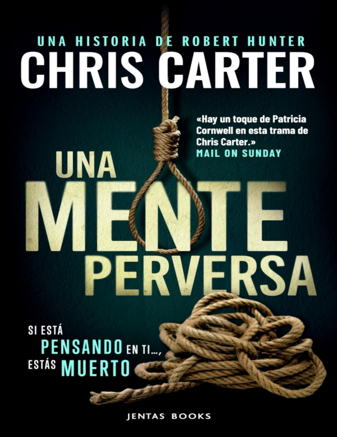 Una mente perversa de Chris Carter, portada del libro