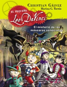 Portada de El misterio de las máscaras venecianas (El pequeño Leo Da Vinci 4)