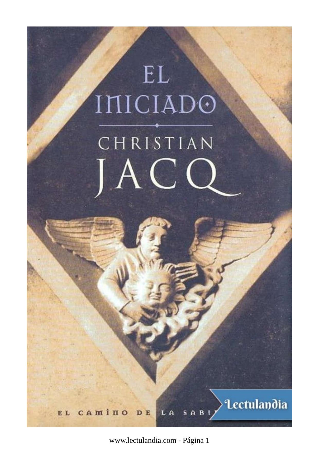 El Iniciado de Christian Jacq, portada del libro