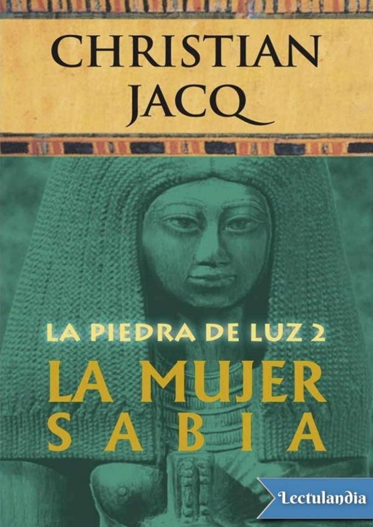 La mujer sabia de Christian Jacq, portada del libro