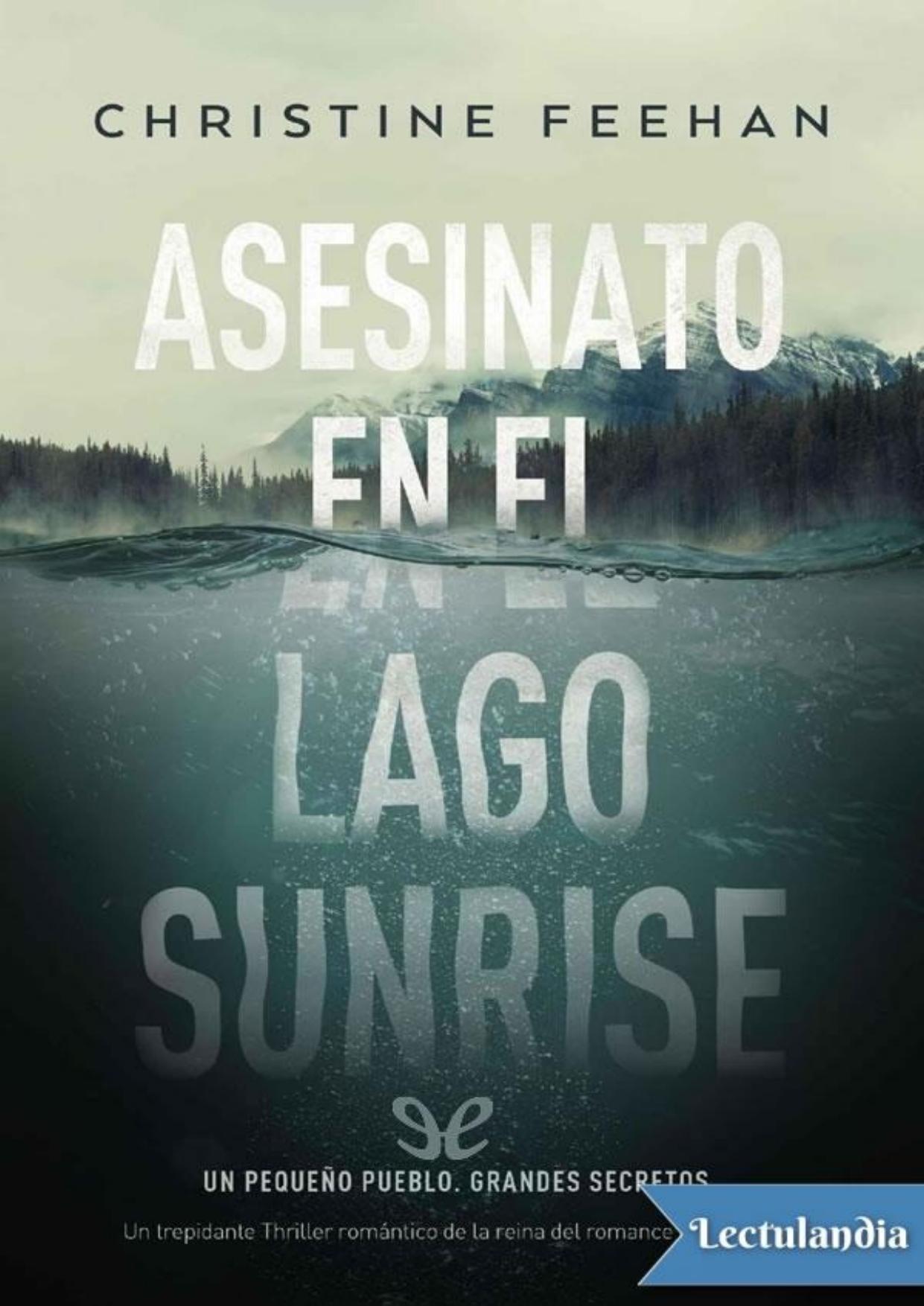 Asesinato en el lago Sunrise de Christine Feehan, portada del libro