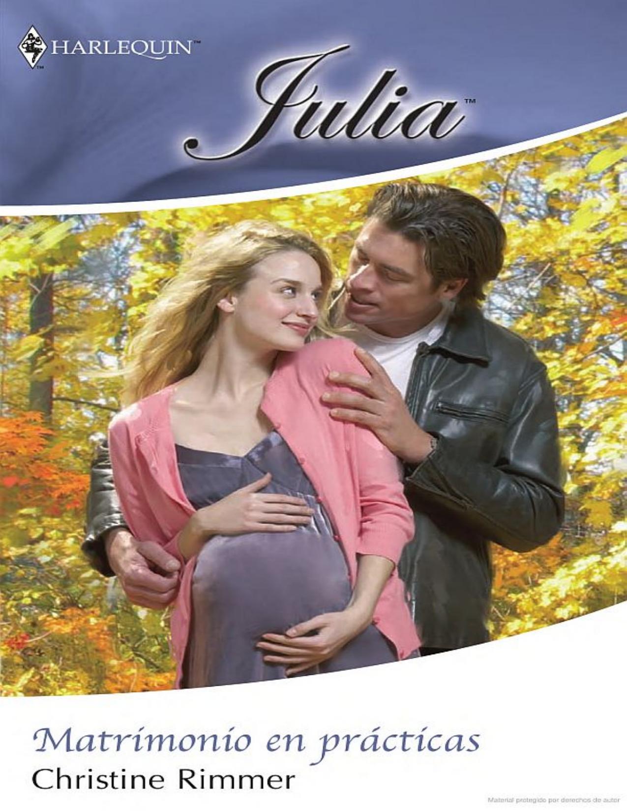 Matrimonio en prácticas de Christine Rimmer, portada del libro