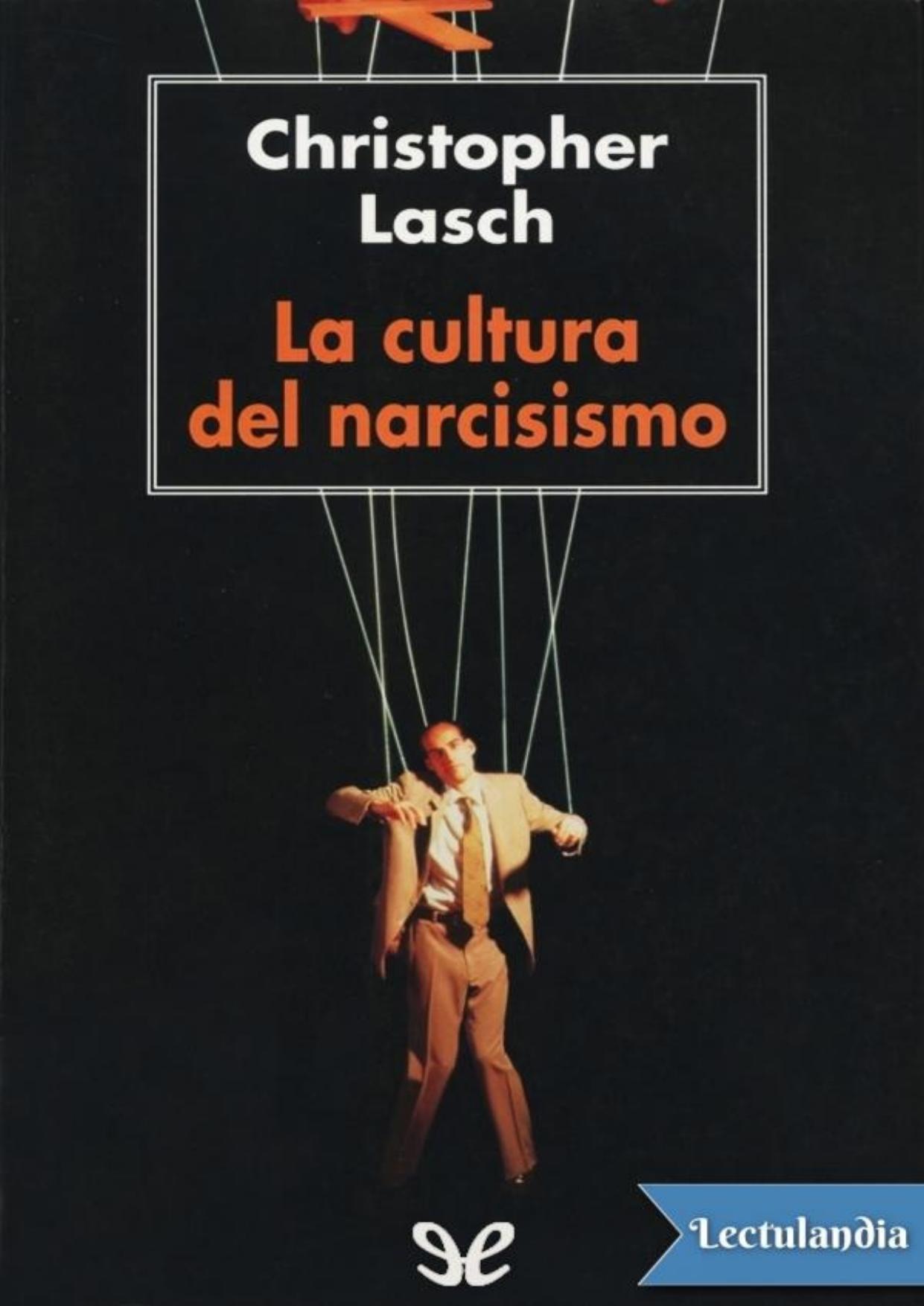 La cultura del narcisismo de Christopher Lasch, portada del libro