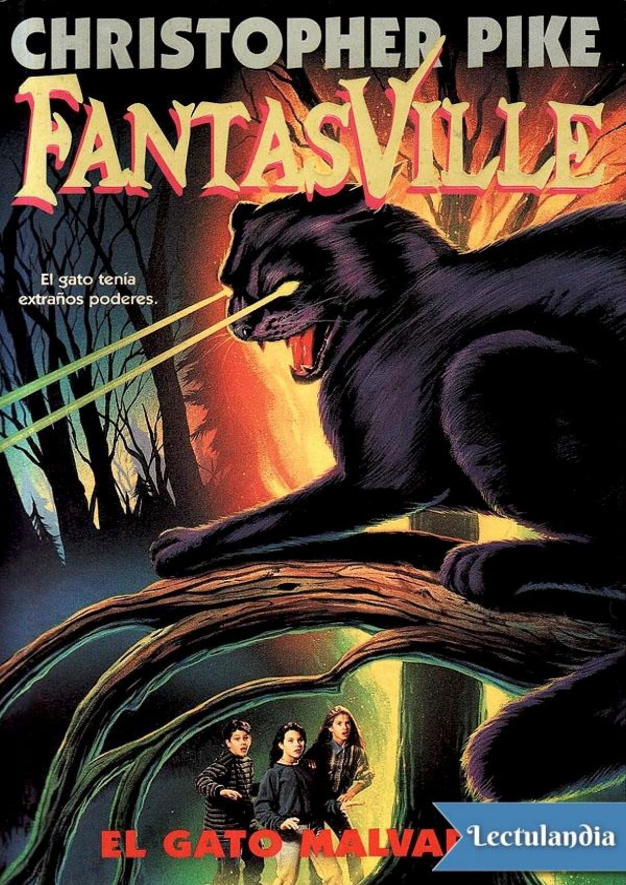 El gato malvado de Christopher Pike, portada del libro