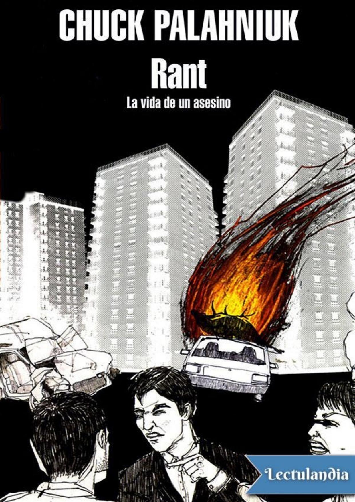 Rant: La vida de un asesino de Chuck Palahniuk, portada del libro