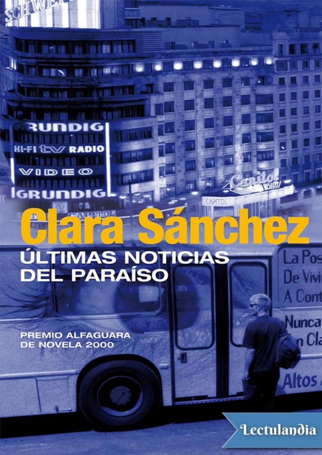 Últimas noticias del paraíso de Clara Sánchez, portada del libro