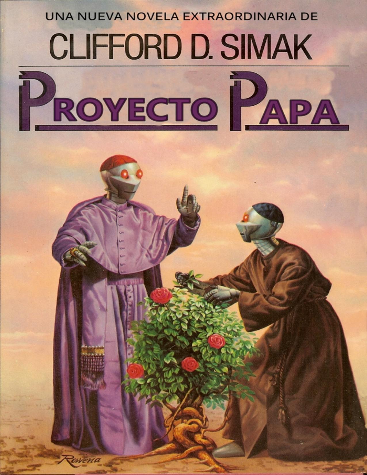 Proyecto Papa de Clifford D. Simak, portada del libro