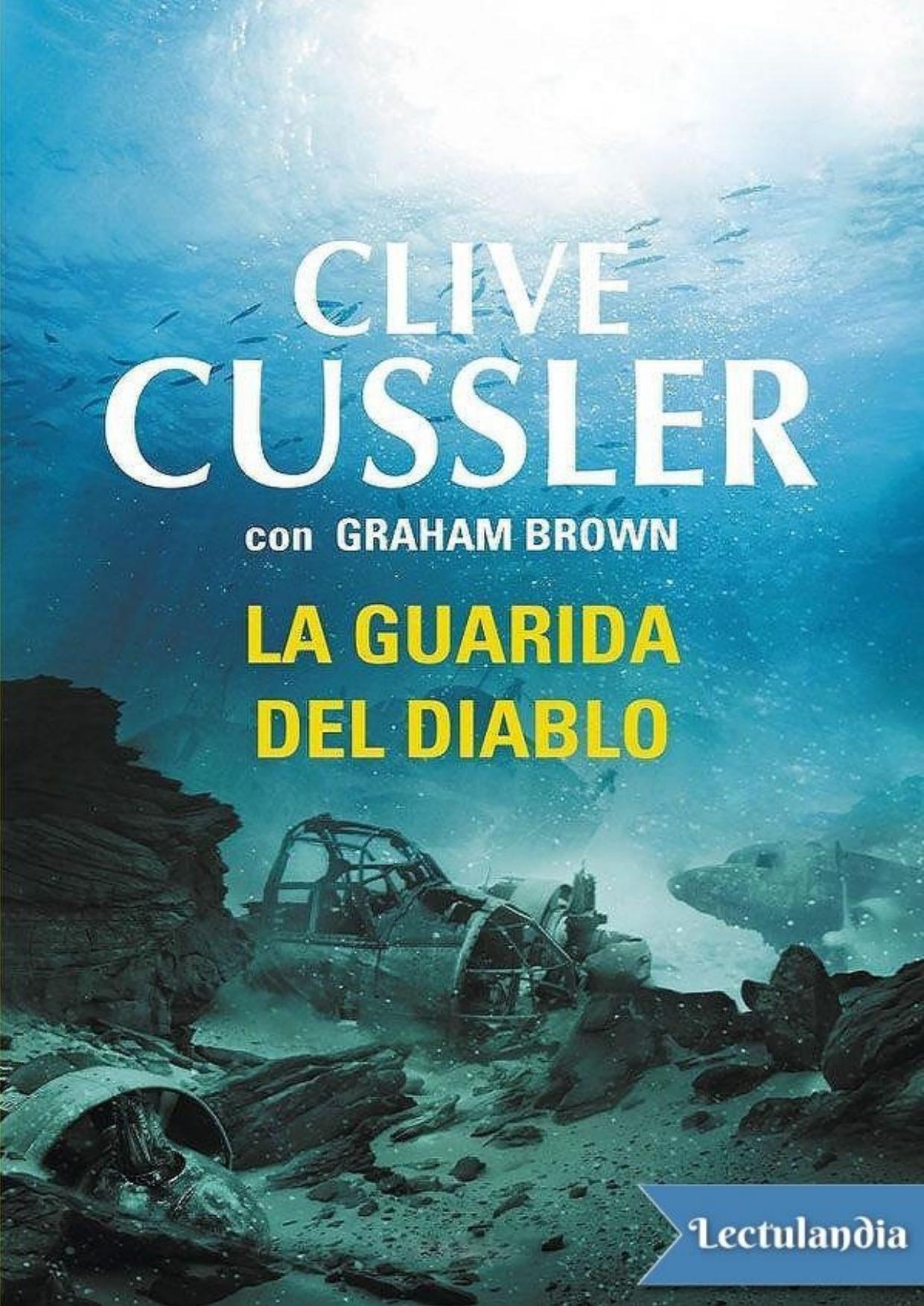 La guarida del diablo de Clive Cussler, portada del libro