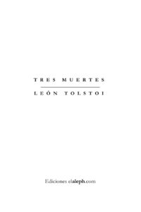 Portada de Tres muertes