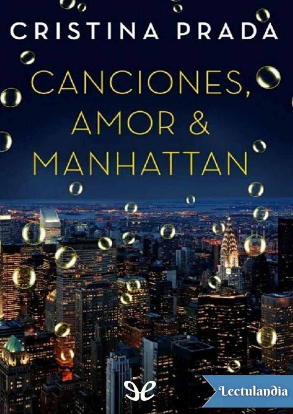 Canciones, Amor & Manhattan de Cristina Prada, portada del libro