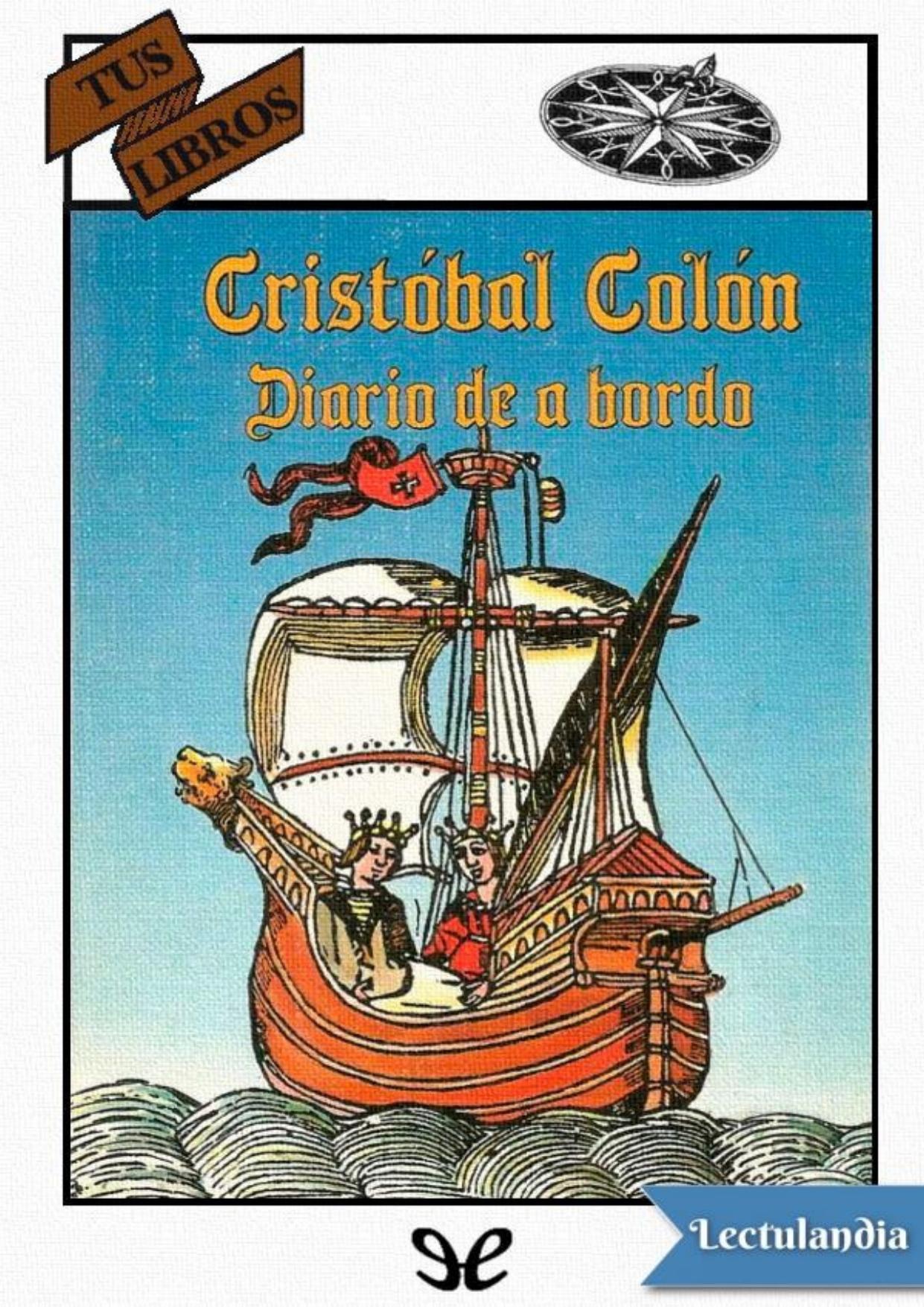 Diario de a bordo de Cristóbal Colón, portada del libro