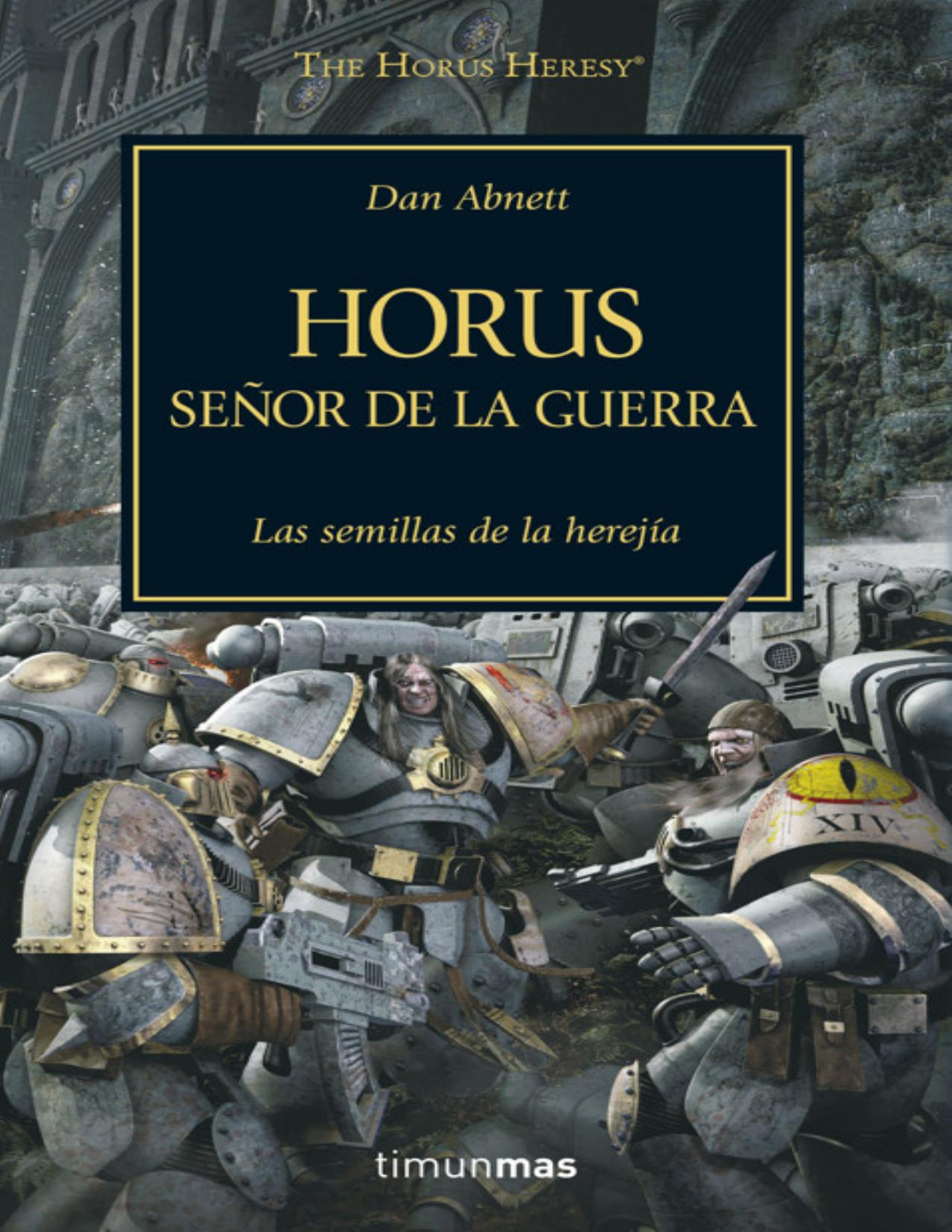 Horus. Señor de la Guerra de Dan Abnett, portada del libro