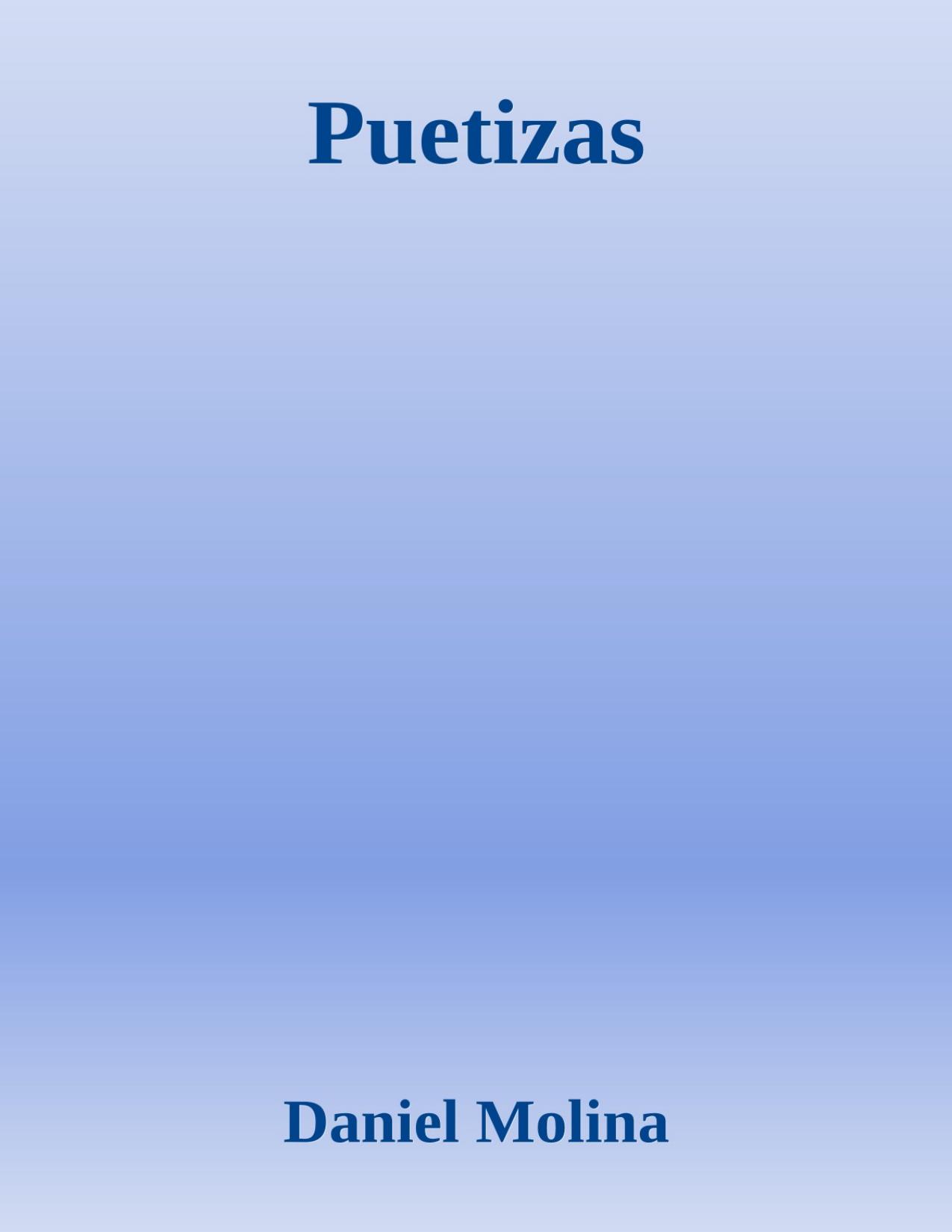 Puetizas de Daniel Molina, portada del libro