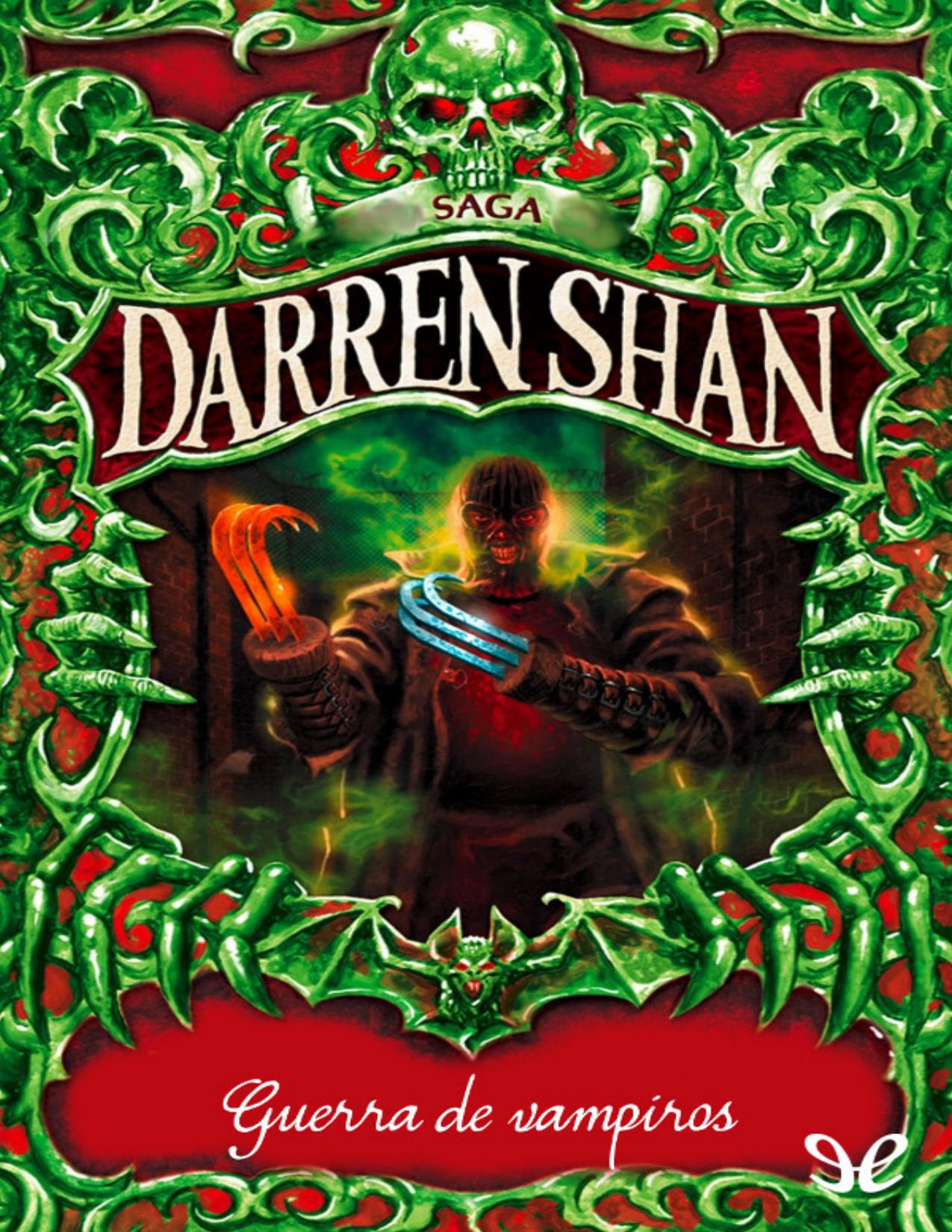 Guerra de vampiros de Darren Shan, portada del libro