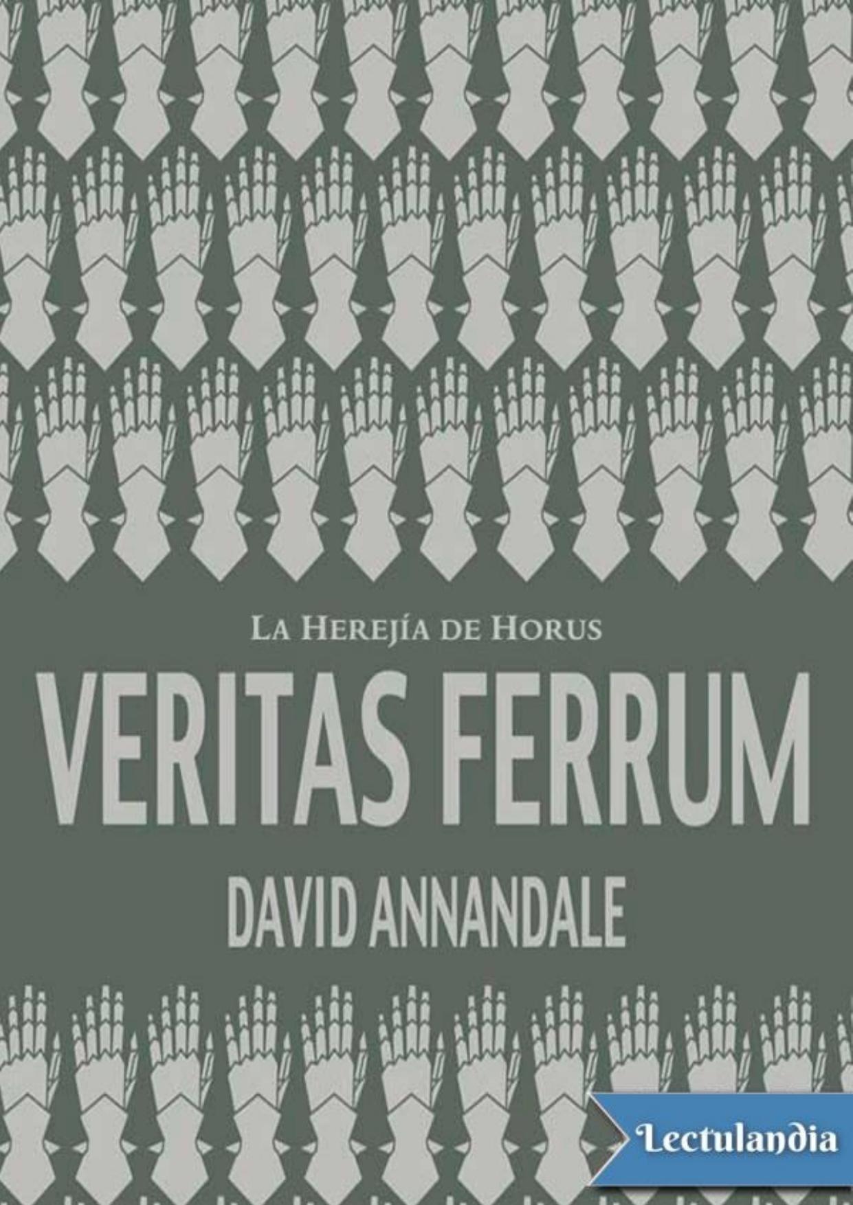 Veritas ferrum de David Annandale, portada del libro