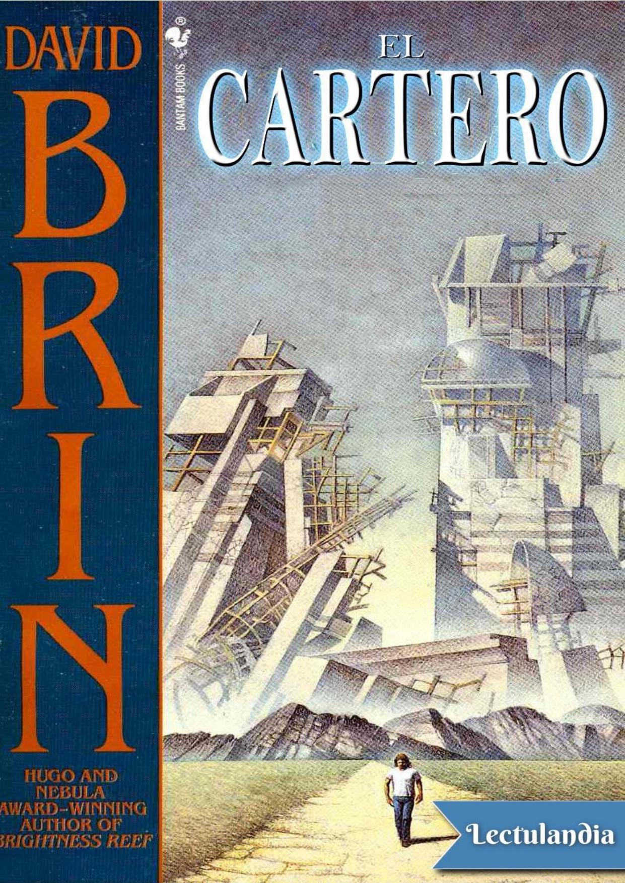 El cartero de David Brin, portada del libro