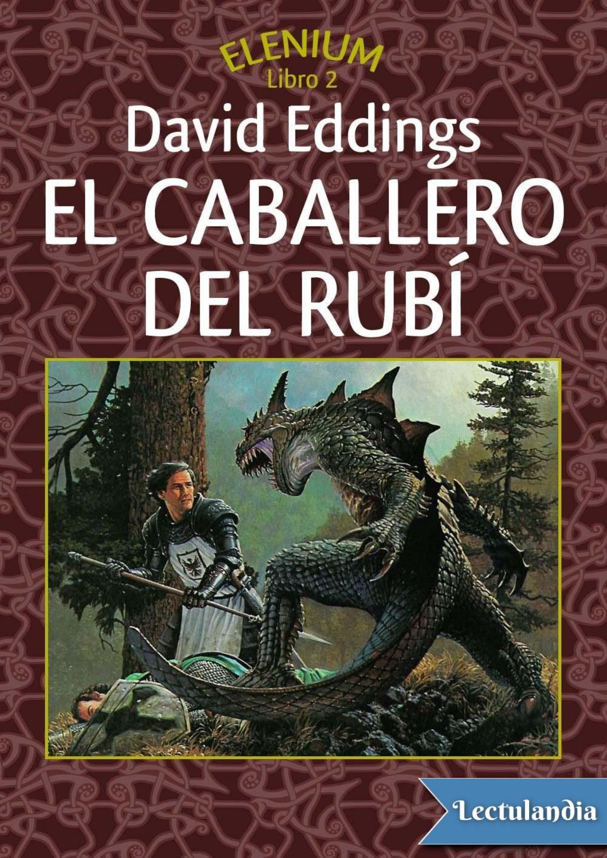 El caballero del rubí de David Eddings, portada del libro