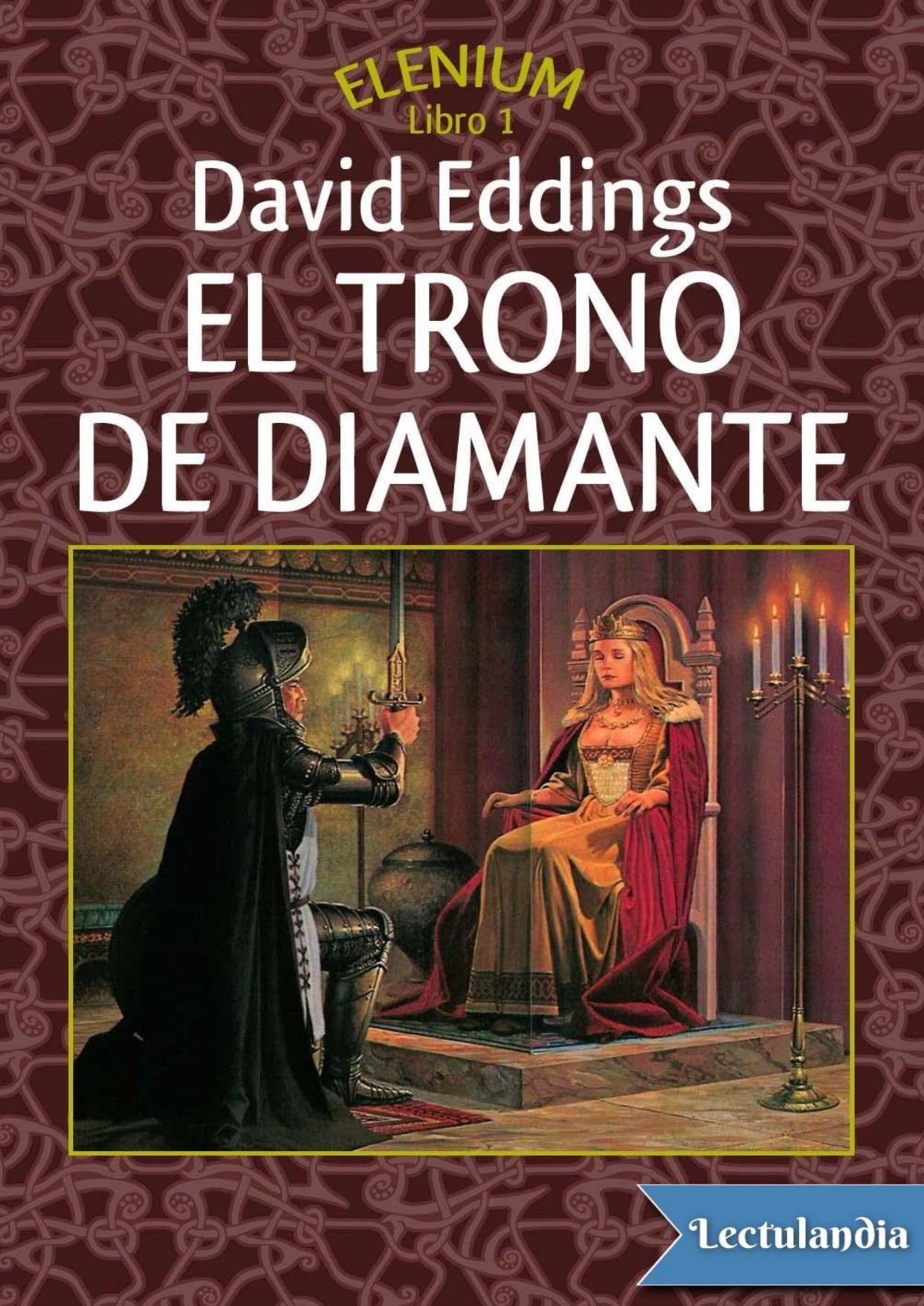 El trono de diamante de David Eddings, portada del libro