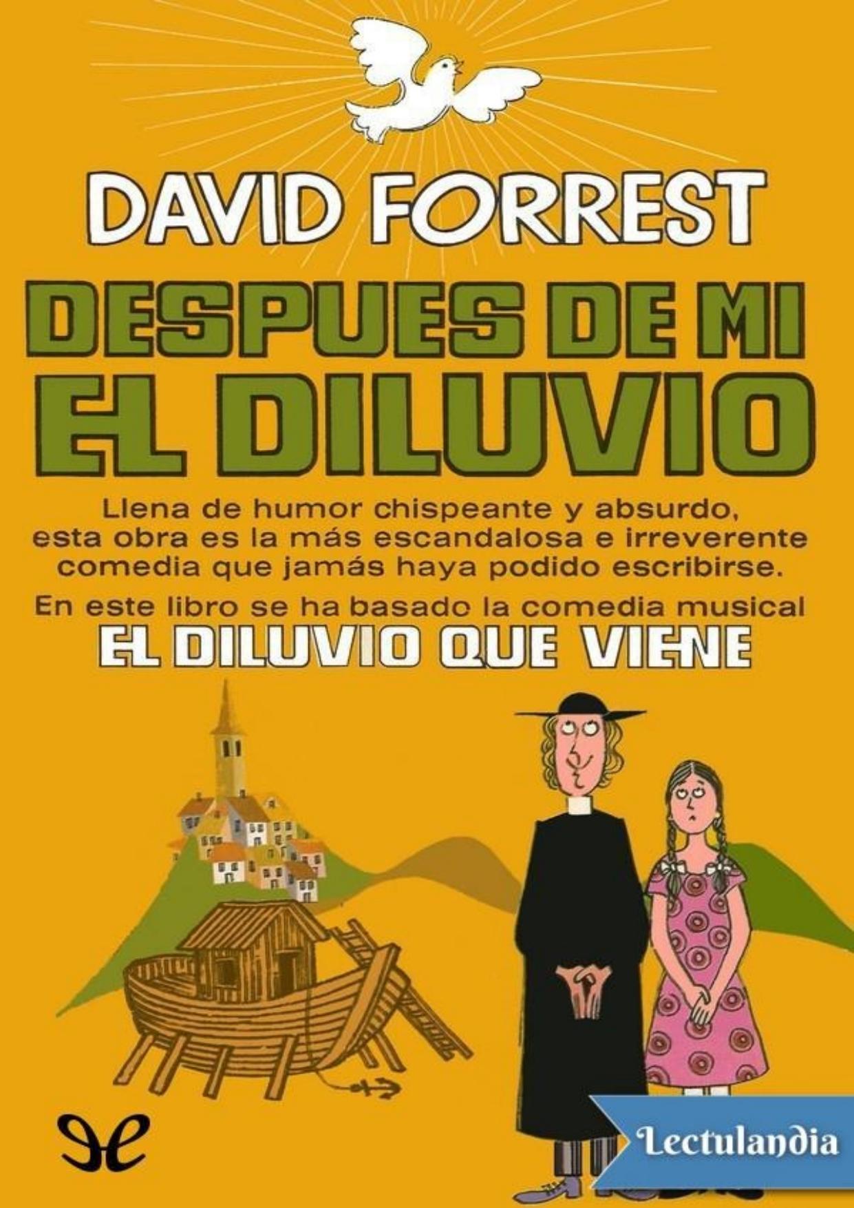 El diluvio que viene de David Forrest, portada del libro