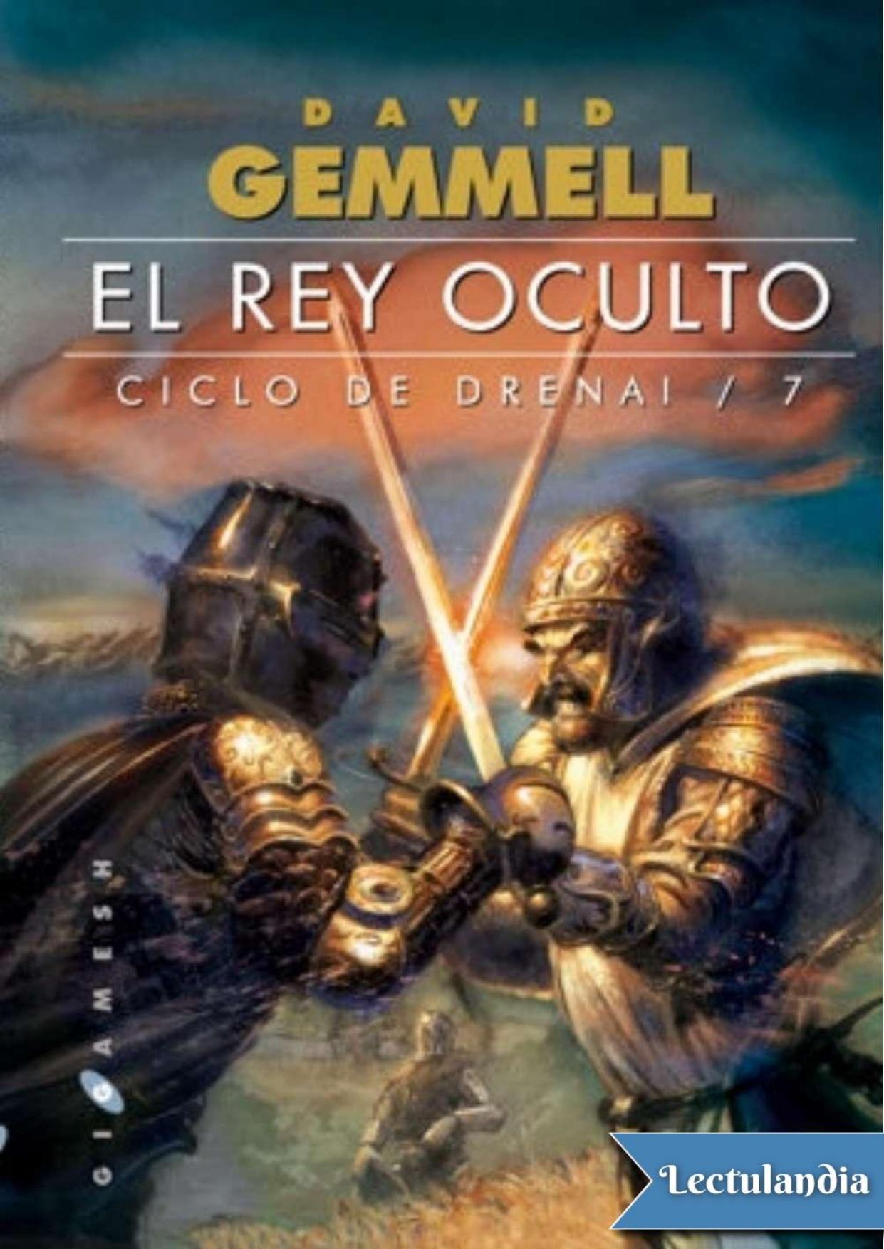 El rey oculto de David Gemmell, portada del libro