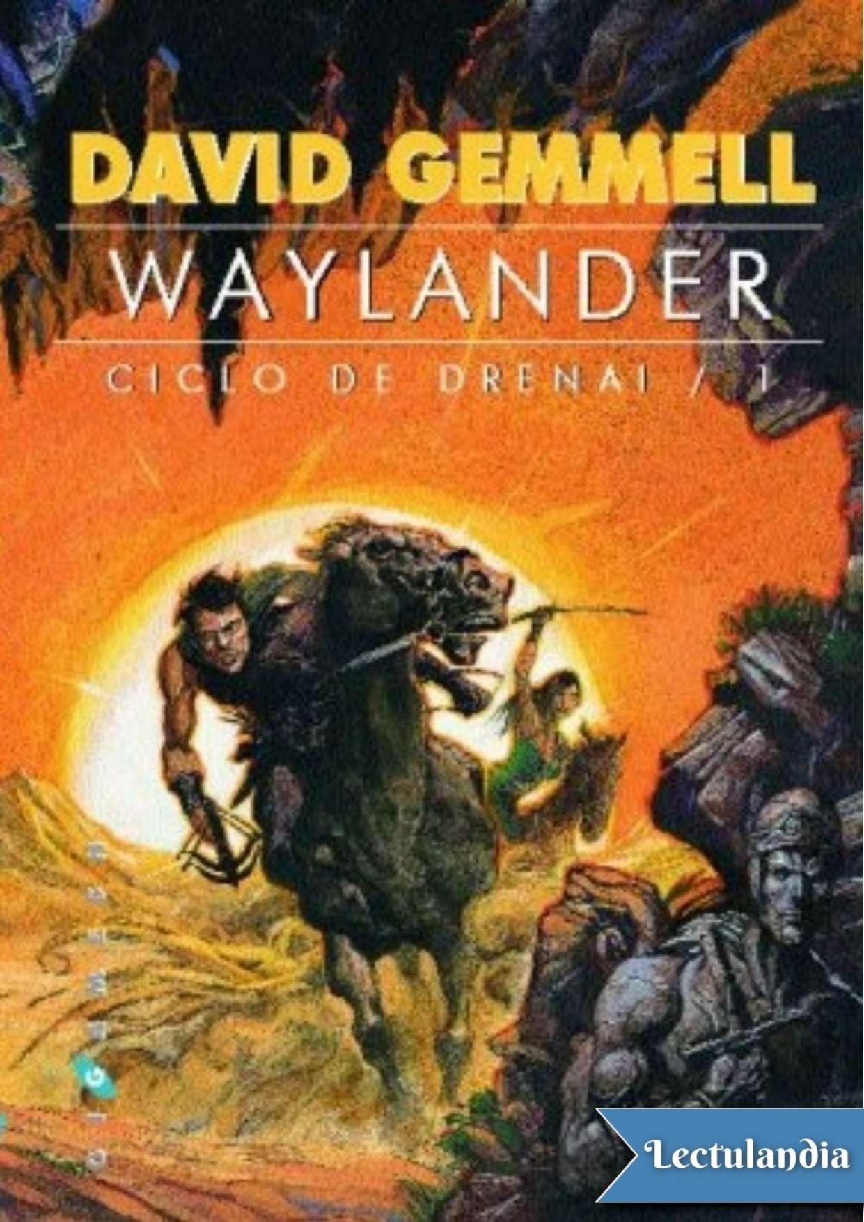 Waylander de David Gemmell, portada del libro