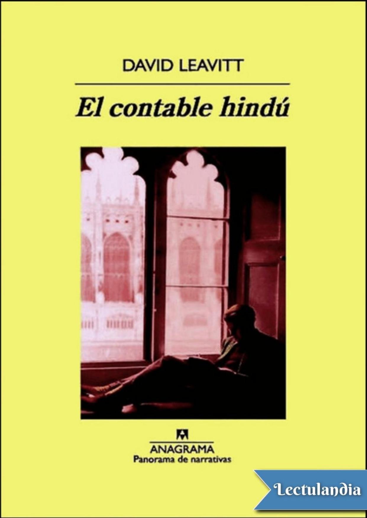 El contable hindú de David Leavitt, portada del libro